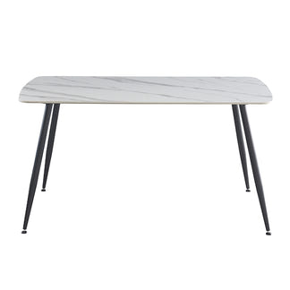 Tempo 150cm Dining Table - White/Grey
