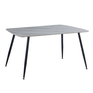 Tempo 150cm Dining Table - White/Grey