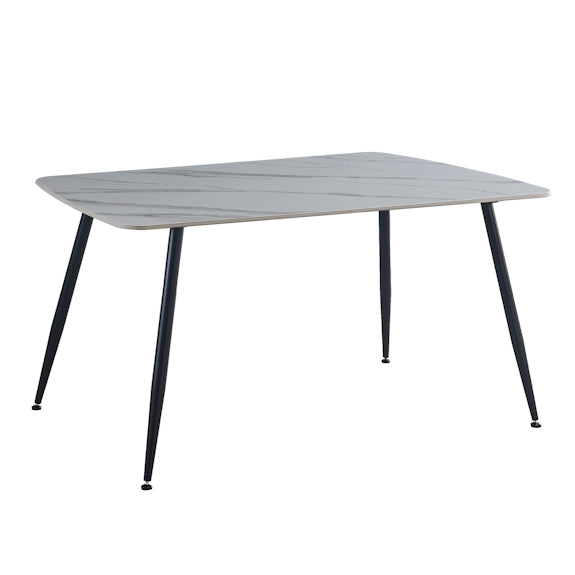 Tempo 150cm Dining Table - White/Grey