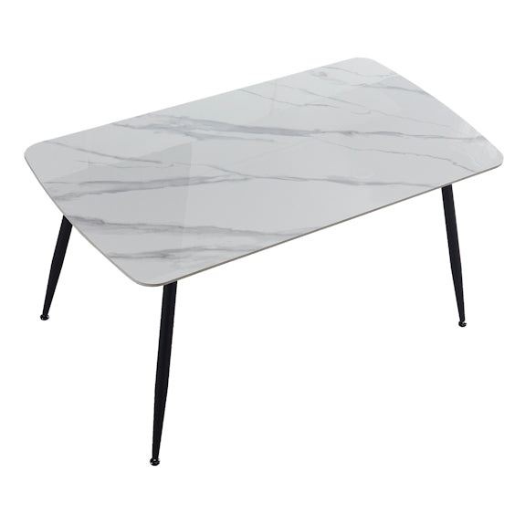 Tempo 150cm Dining Table - White/Grey
