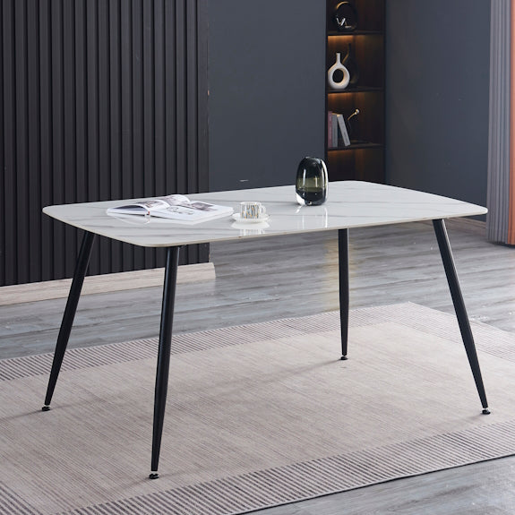 Tempo 150cm Dining Table - White/Grey