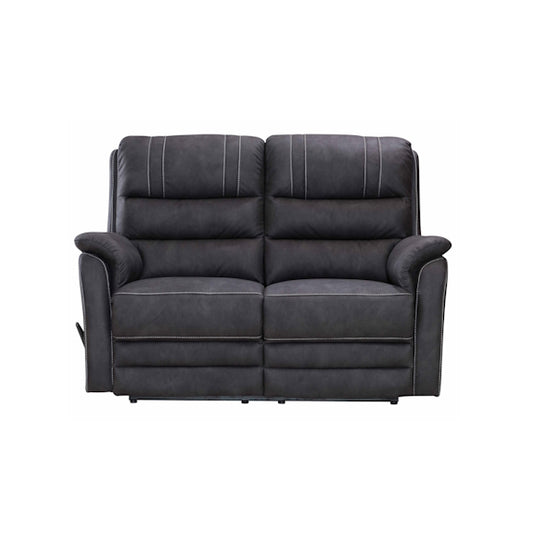 Terence 2 Seater Fabric Recliner Sofa - Charcoal