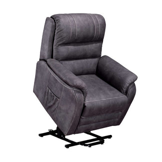 Terence Lift & Recline Fabric Armchair - Charcoal