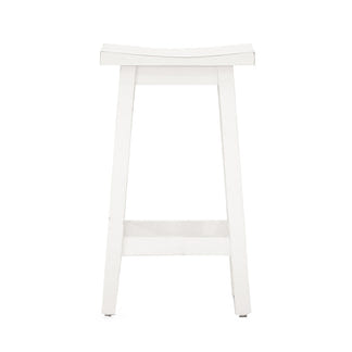Tokyo Timber Bar Stool - White