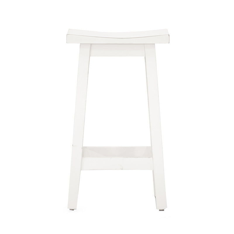 Tokyo Timber Bar Stool - White