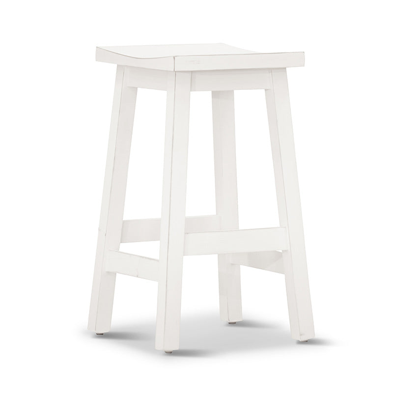 Tokyo Timber Bar Stool - White
