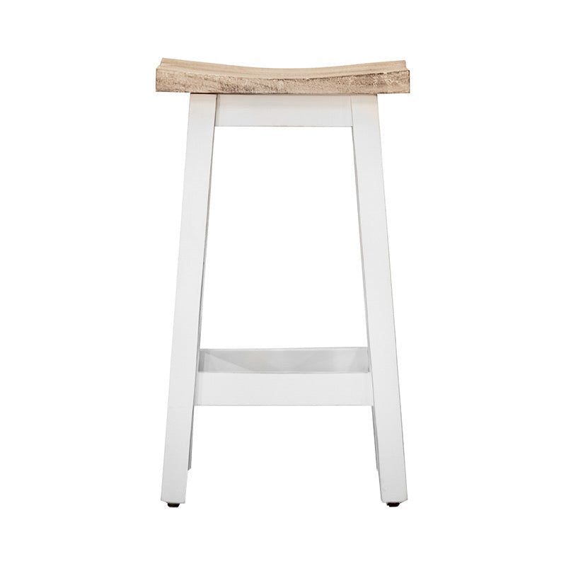 Tokyo Timber Bar Stool - White/White Wash