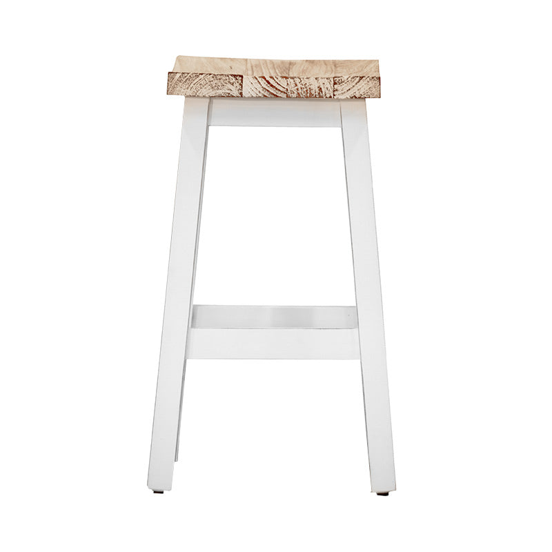 Tokyo Timber Bar Stool - White/White Wash