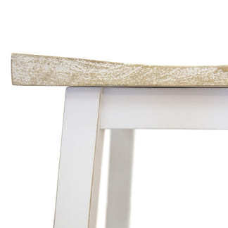 Tokyo Timber Bar Stool - White/White Wash