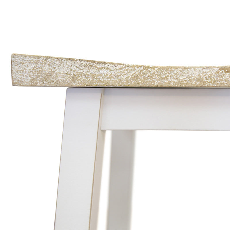 Tokyo Timber Bar Stool - White/White Wash