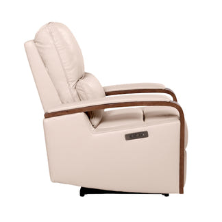 Treviso Electric Recliner Leather Armchair - Taupe