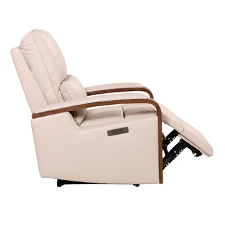 Treviso Electric Recliner Leather Armchair - Taupe