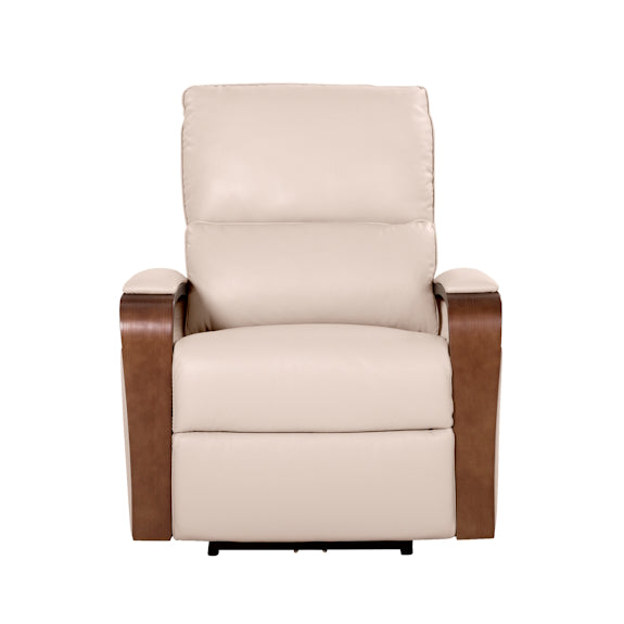 Treviso Electric Recliner Leather Armchair - Taupe