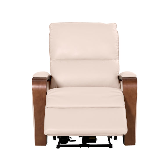 Treviso Electric Recliner Leather Armchair - Taupe
