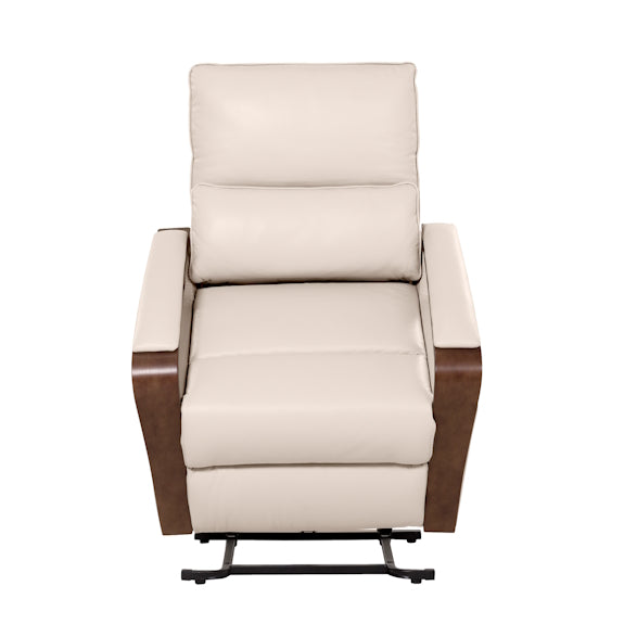 Treviso Lift & Recline Leather Armchair - Taupe