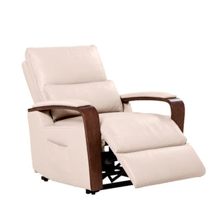 Treviso Lift & Recline Leather Armchair - Taupe