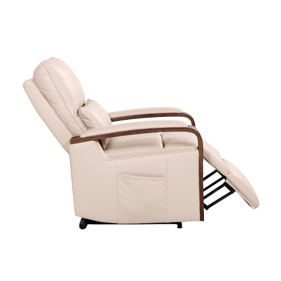 Treviso Lift & Recline Leather Armchair - Taupe
