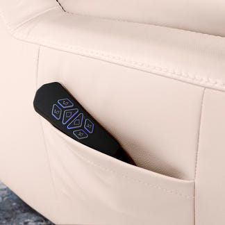 Treviso Lift & Recline Leather Armchair - Taupe