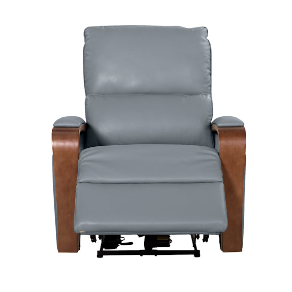 Treviso Electric Recliner Leather Armchair - Powder Blue
