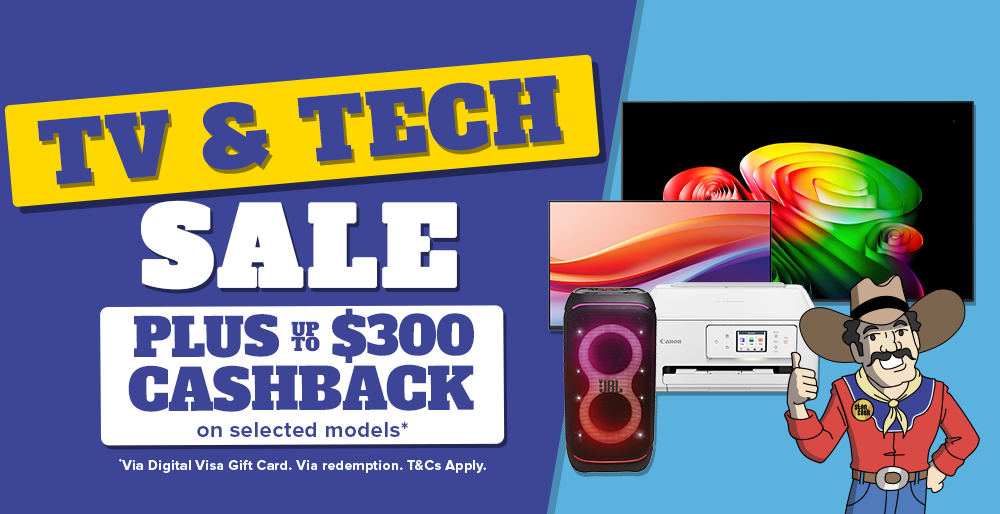TV & Tech Sale and Cashback*
