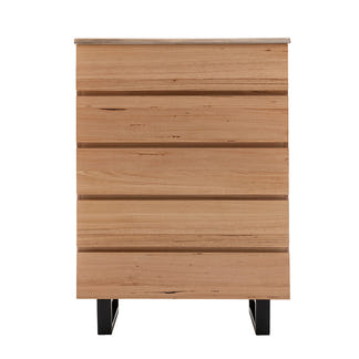 Valhalla 4 Piece King Timber Bedroom Suite - Messmate/Black