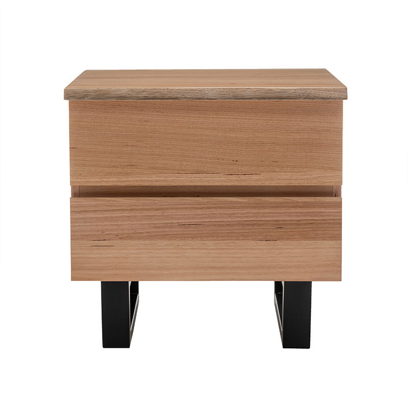 Valhalla 4 Piece King Timber Bedroom Suite - Messmate/Black