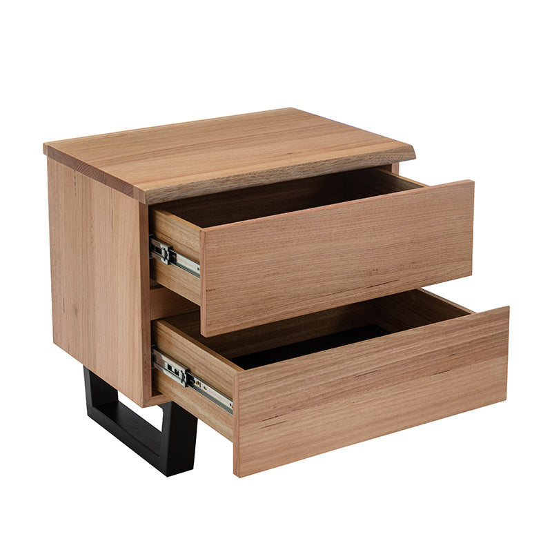 Valhalla 4 Piece King Timber Bedroom Suite - Messmate/Black