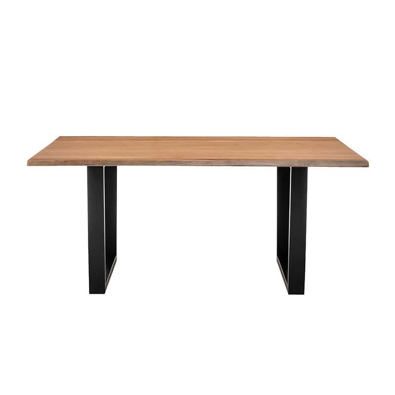 Valhalla 210cm Timber Dining Table - Messmate/Black