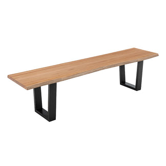 Valhalla 190cm Timber Bench Seat - Messmate/Black