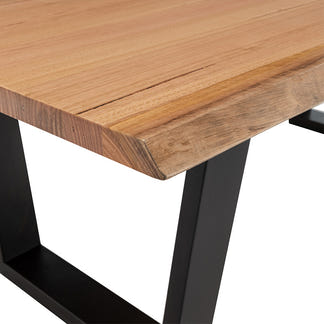 Valhalla Timber Coffee Table - Messmate/Black