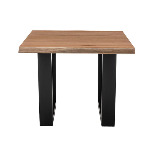 Valhalla Timber Lamp Table - Messmate/Black