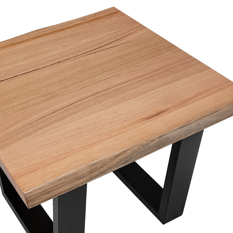 Valhalla Timber Lamp Table - Messmate/Black