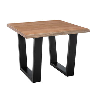 Valhalla Timber Lamp Table - Messmate/Black
