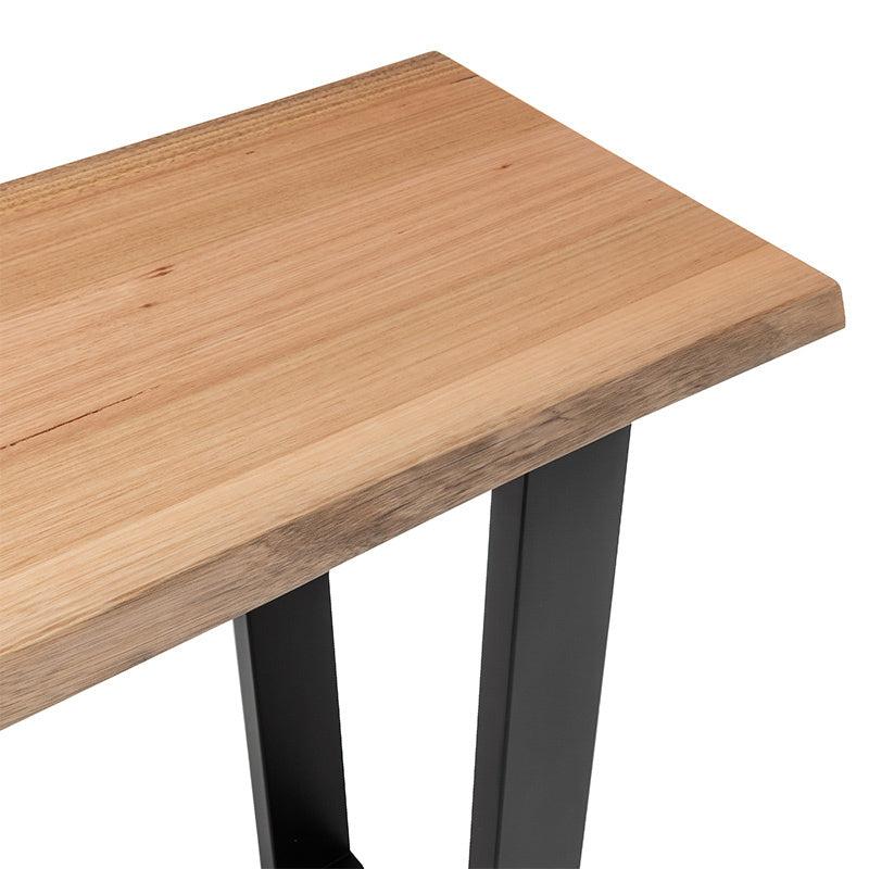 Valhalla 140cm Timber Hall Table - Messmate/Black
