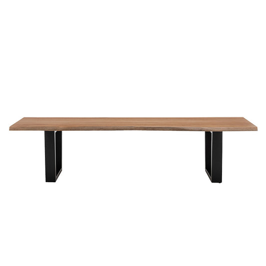 Valhalla 210cm Timber Bench Seat - Messmate/Black