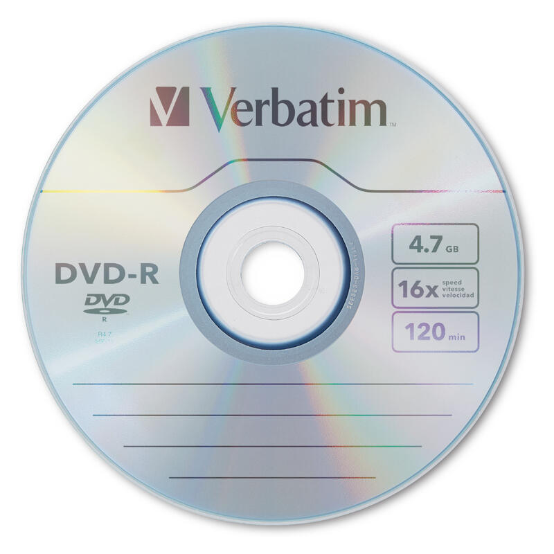 Verbatim DVD-R 4.7GB 16X  Blank Discs - 10 Pack Spindle