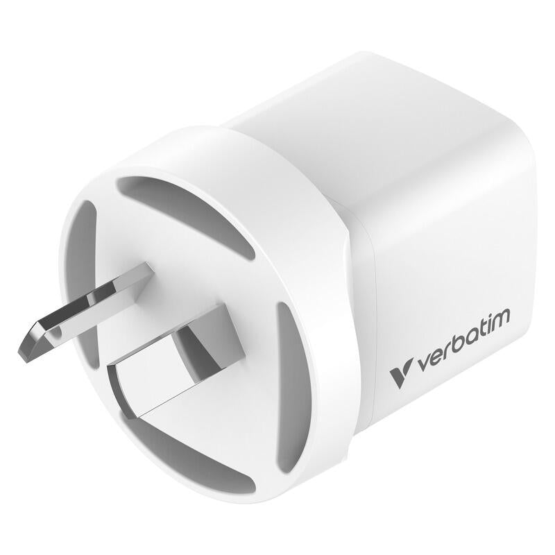 Verbatim Mini GaN 20W Charger Bundle with USB-C to USB-C Cable