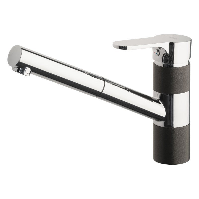 Armando Vicario ISA Pullout Kitchen Mixer - Chrome/Onyx