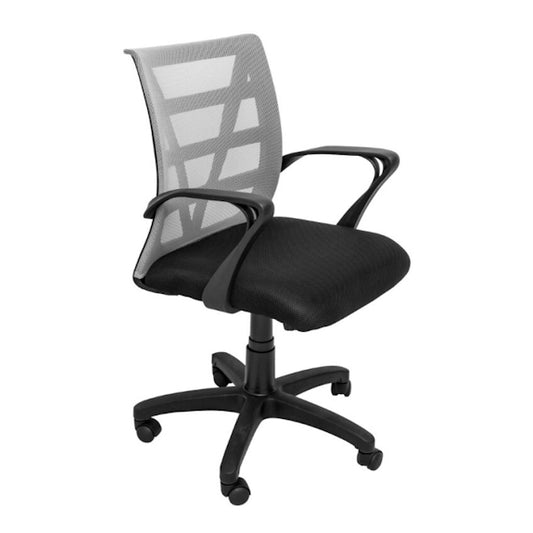 Vienna Gas Lift Office Chair - Black/Silver