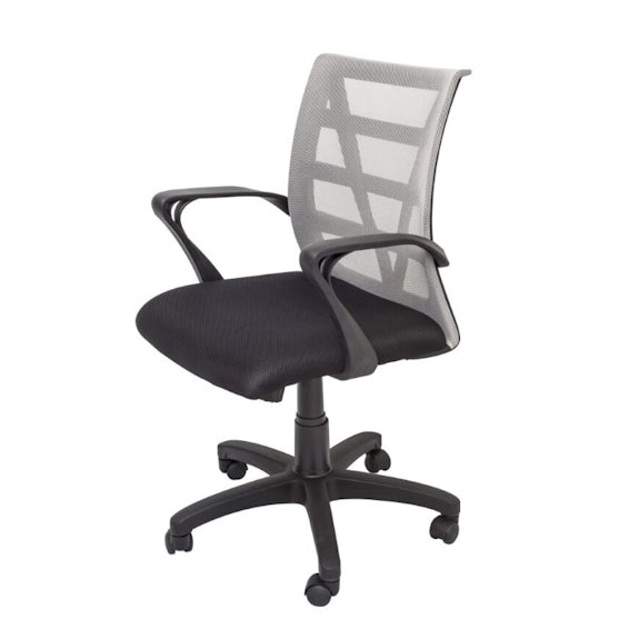 Vienna Gas Lift Office Chair - Black/Silver