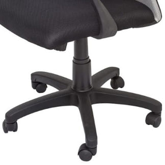 Vienna Gas Lift Office Chair - Black/Silver