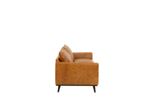 Vignette 3 Seater Leather Sofa - Tan