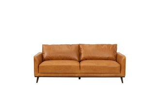 Vignette 3 Seater Leather Sofa - Tan