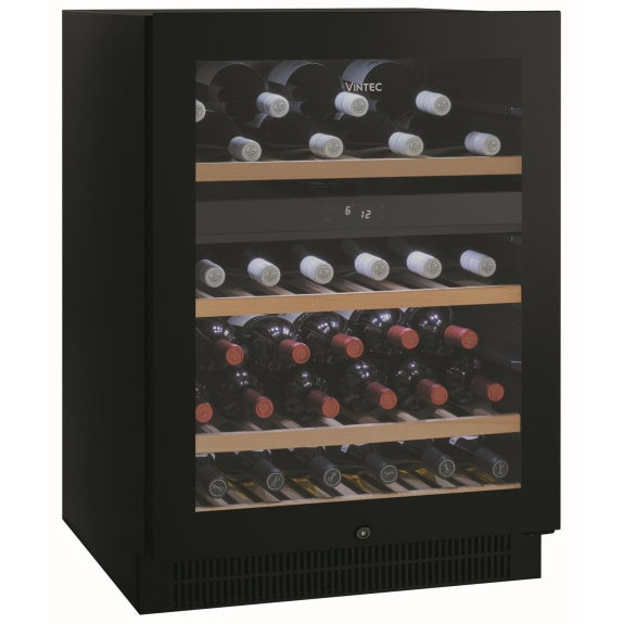 Vintec 50 Bottle Dual Zone Wine Cabinet - Stainless Steel