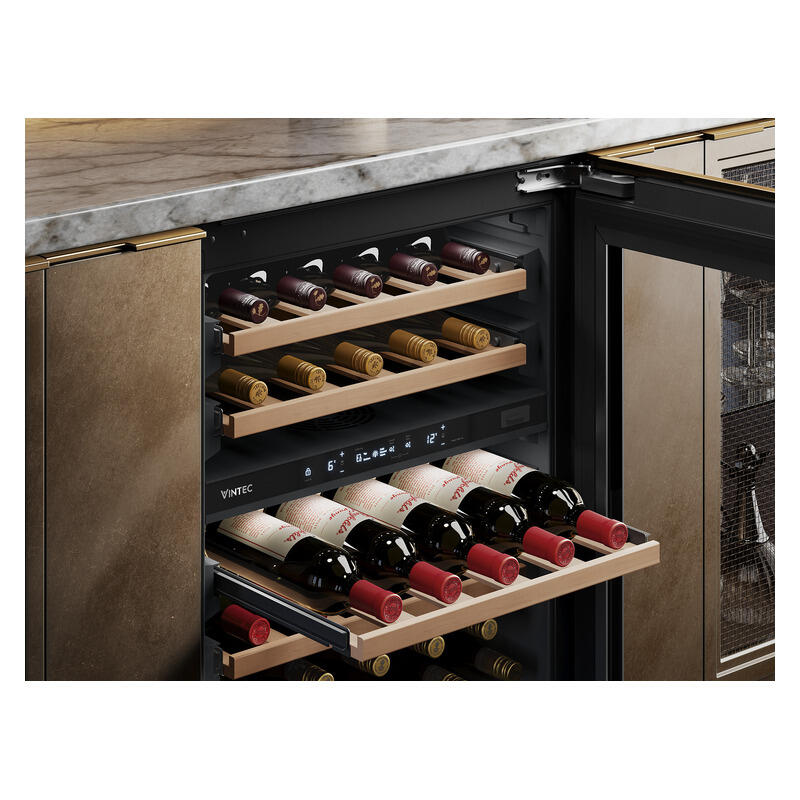Vintec 31 Bottle Dual Zone Wine Fridge Cabinet - Panel Ready
