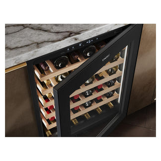 Vintec 41 Bottle Single Zone Wine Fridge Cabinet - Black