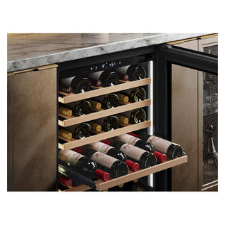Vintec 41 Bottle Single Zone Wine Fridge Cabinet - Black