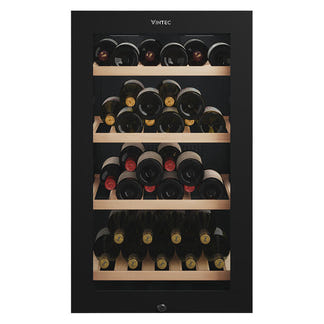 Vintec 35 Bottle Under-Counter Wine Fridge Cabinet - Black