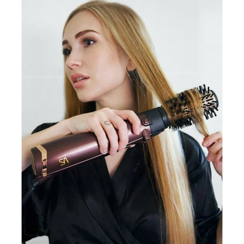 VS Sassoon 1000W Frizz Defense Rotating Hot Air Styler - Mahogany/Gold