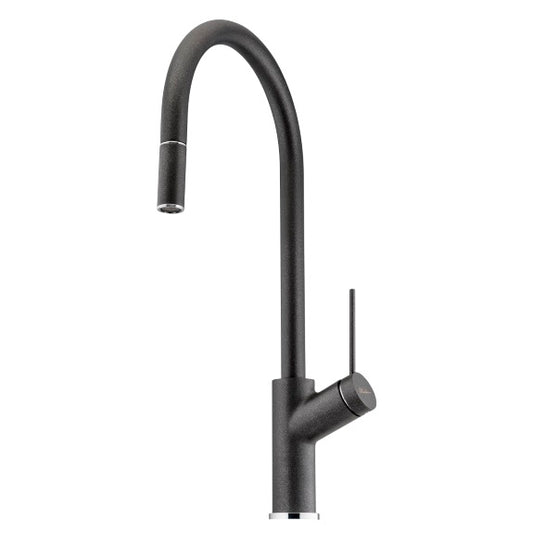 Oliveri Vilo Pull Out Sink Mixer Tap  Santorini Black